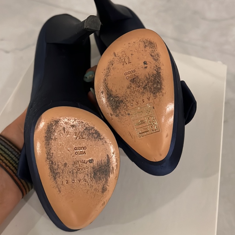 Casadei Satin Platform Shoe - Picture 4 of 5